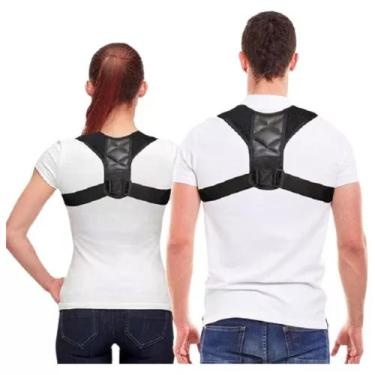 Imagem de Colete Corretor Postural Para Coluna Cervical Alinha Postura - MRW