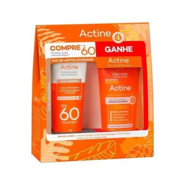 Imagem de Kit Actine Protetor Solar 40g Fps60 + 40g Gel Para Limpeza Especial