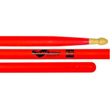 Imagem de Baqueta Spanking Linha Luminosa 5B Clássica Rosa Fluorescente (4114RS)