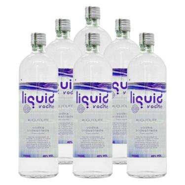 Imagem de Vodka Liquid First Triplamente Destilada 990ml 6 Unidades