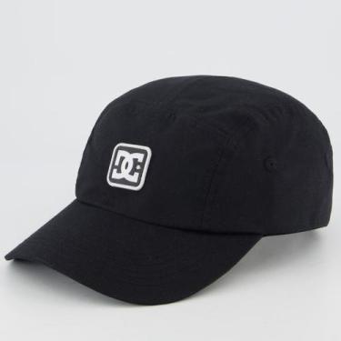 Imagem de Boné DC Rubber Star Preto e Branco, Único