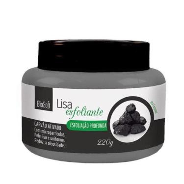 Imagem de Creme Esfoliante Biosoft Carvao Ativado 220g - Soft hair