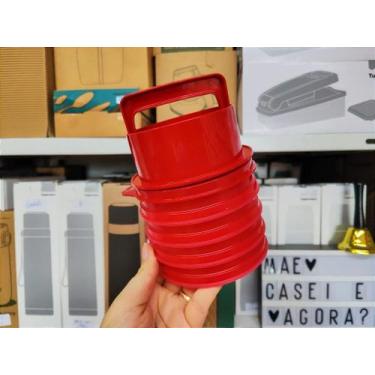 Imagem de Kit 7 Peças Burguer Express Tupperware Bordeaux