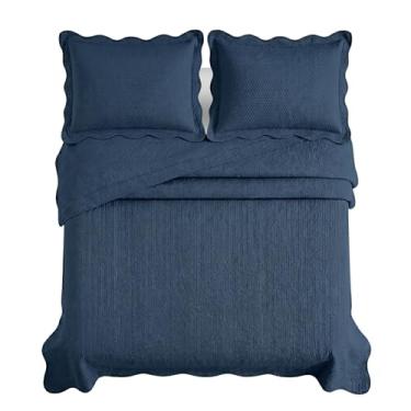 Imagem de Camesa Colcha Bullet Casal 220x240cm Marinho, 100% poliester Gramatura 70g/m2