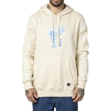 Imagem de Moletom RVCA Canguru Flower Friend WT23 Masculino Areia, GG, Harvest g