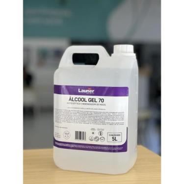 Imagem de Alcool gel 70, launer , 5 litros - LIMPEZA BRILHANTE