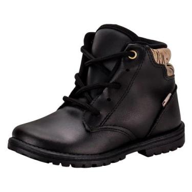 Imagem de Bota infantil coturno fashion baby kidy  0840091, Preto, 24