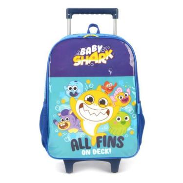 Imagem de Mochila De Carrinho Baby Shark Azul - Luxcel