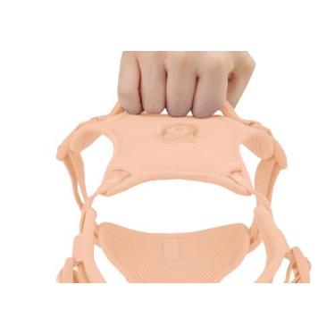 Imagem de Colete Pet Médio em Poliéster Ajustável Bubble Up4you, Salmão, M