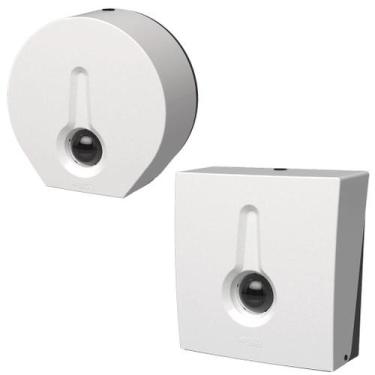 Imagem de Kit TOALHEIRO Suporte Interfolhado + Dispenser Para Papel Higiênico Ro
