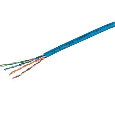 Imagem de Cabo de Rede Impact Lan UTP Cat5e 4P 305m Cobre Sólido PVC CMX Azul Intelbras