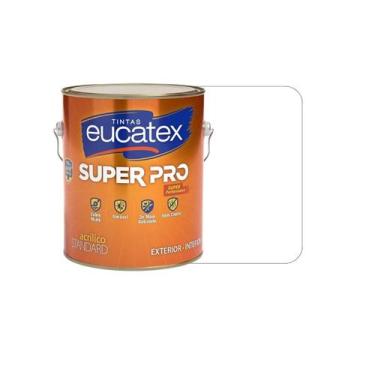 Imagem de Tinta Acrílica Lavavel Semibrilho Eucatex Super Pro 3,6 L, Branco
