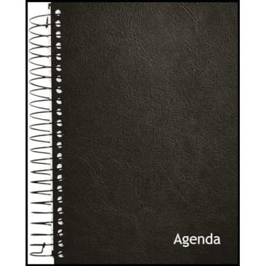 Imagem de Agenda Permanente Espiral Cd Preta 160Fl - KIT