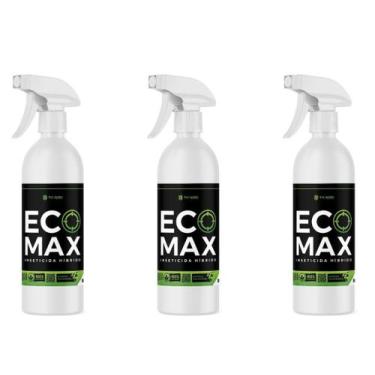 Imagem de Inseticida Híbrido 100% biodegradável 500ml - EcoMax - Kit 03 Unidades