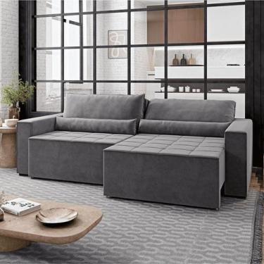 Imagem de Sofa Cama 200cm Retratil e Reclinavel 4 Lugares Nepal - Apolo Estofado