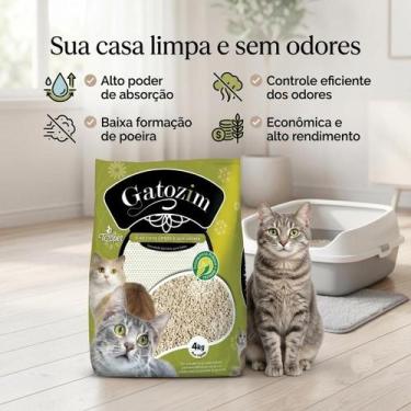 Imagem de Areia Sanitária Gatos Gatozin 4kg - Tezopet