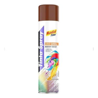 Imagem de Tinta Spray 400ml Mundial Prime Uso Geral Cor Marrom - Aeroflex
