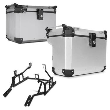Imagem de Kit Baús Laterais com Desvio + Suporte Gs 1200 Premium - SUPER ADVENTU