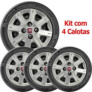 Imagem de 4x Calota Fiat Elba Premio Siena Aro 13 com Emblema 072cb