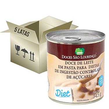 Imagem de 5x Doce de Leite Diet SAO LOURENCO Lata 345g