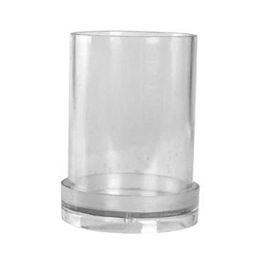 Imagem de Esquirla de Cilíndrica, Castiçais de Plástico para Fabricação de para Casamento, Decoração, Festas E Ocasiões Es, 7x10cm