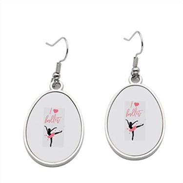 Imagem de Brinco I Love Ballet – Brincos pendentes para meninas – Presente de festa de aniversário dos namorados