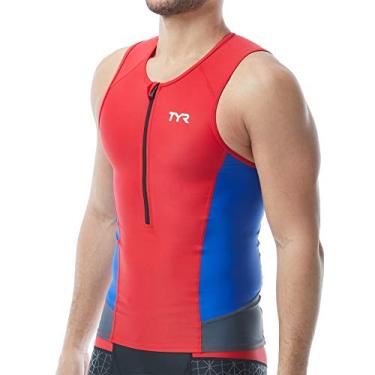 Imagem de TYR TCOMN6A583S Tênis masculino Comp vermelho/azul/cinza P