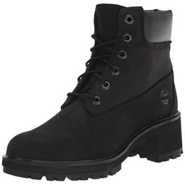 Imagem de Timberland Kinsley Bota feminina impermeável para caminhada de 15 cm, Nobuck preto, 36
