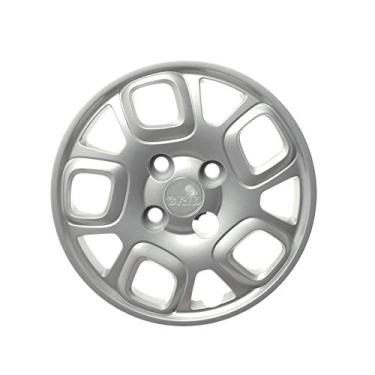 Imagem de Calota Aro Grid 13 Fiat Uno Attractive 15 Prata Cubo Baixo Fixacao Parafuso Grid 222Cbptau.