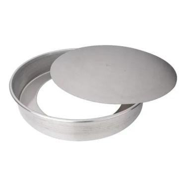 Imagem de Forma Bolo/Torta/Doces Redonda Fundo Falso N°28 X 8 Alumínio