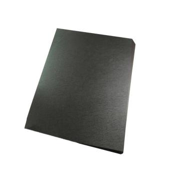 Imagem de Capa para encadernação Ofício Preta PP Couro 0,30mm 100un