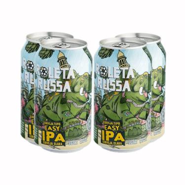 Imagem de Pack 4 cervejas Roleta Russa Easy Ipa 350ml lata