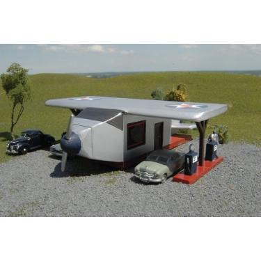 Imagem de Bachmann Industries Resin Buildings-Roadside U.S.A Airplane Gas Station
