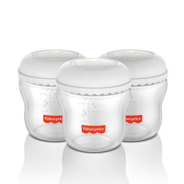 Imagem de Kit 3 Frascos para Armazenar Leite  Moms Essentials - BB1077