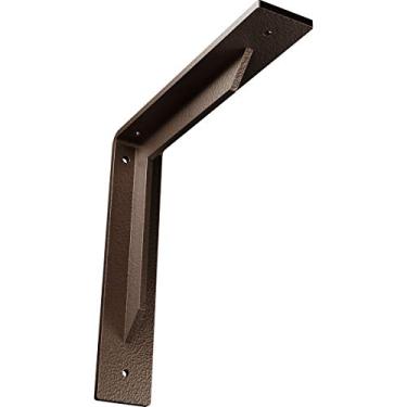 Imagem de Ekena Millwork BKTM02X10X10STHDB Suporte de aço, 5" L x 10" P x 10" A, bronze escuro martelado