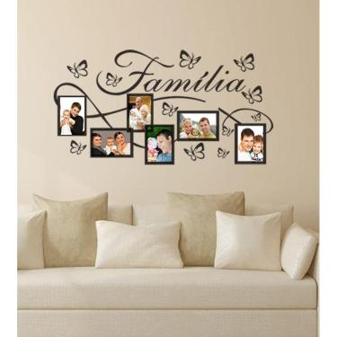 Imagem de Adesivo Decorativo De Parede Para Foto E Retrato Família