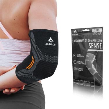 Imagem de Cotoveleira de Compressão Sense Alasca – para tratamento de dores e tendinite no cotovelo. Ideal para qualquer atividade