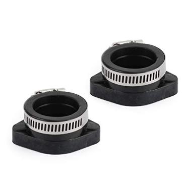 Imagem de Topteng 28 mm, 2 peças, colector de admissão de carburador, adaptador de admissão de carburador, coletor de flange com braçadeira para motor VM24 PE26 PE28 PWK 28 mm 110 125 140 150 160 cc