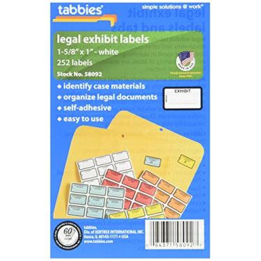 Imagem de Etiqueta de exibição legal Tabbies SRTAB58092 252 etiquetas