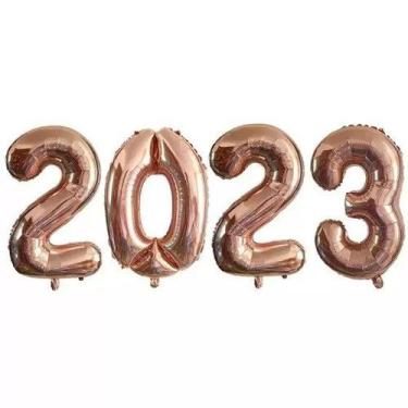 Imagem de Kit Balões Metalizados "2023" 70cm - Neotrentina