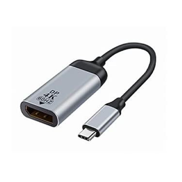 Imagem de NFHK Cabo adaptador USB-C tipo C para monitor DisplayPort DP 4K 2K 60hz para tablet, telefone e laptop