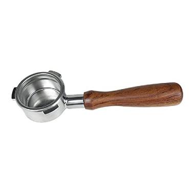 Imagem de MOOKEENONE 1 x alça de café sem fundo, filtro de madeira de aço inoxidável 304 para Breville 870/878/880