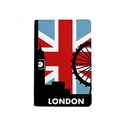 Imagem de Britain Union Jack London Eye Big Ben Flag UK Passport Holder Notecase Burse Carteira Capa Cartão Bolsa, Multicolor
