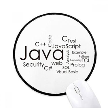 Imagem de Mousepad Java relacionado ao programa de programadores para mouse pad desktop escritório tapete redondo para computador