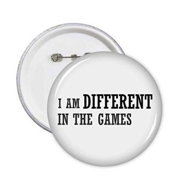 Imagem de Broche I Am Different in The Games, emblema, acessório, decoração, 5 peças