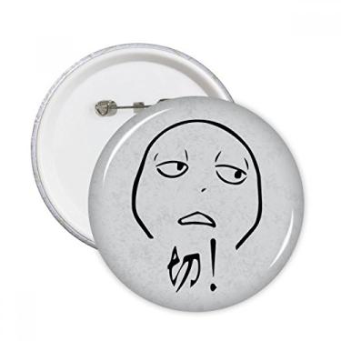 Imagem de Despise Preto Bonito Chat Feliz Padrão Pinos Redondos Emblema Botão Decoração Acessório 5 peças