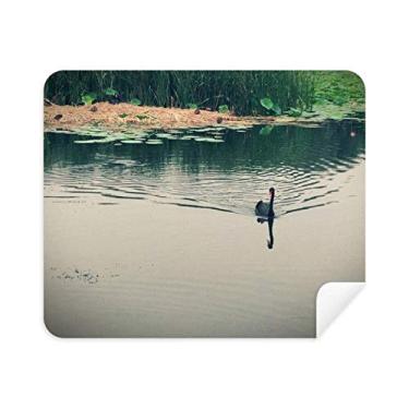Imagem de DIYthinker Limpador de tela Wild Ducks Lake para fotografia de pano de limpeza de tela, 2 peças, tecido de camurça