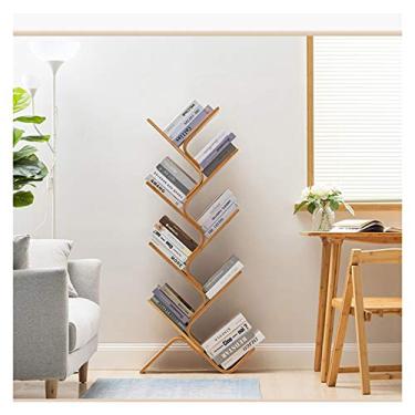 Imagem de KIZQYN Estante de árvore de estante, estante de árvore de chão na sala de estar/casa/escritório, rack de armazenamento de estantes para estante de livros (tamanho: 8 níveis)