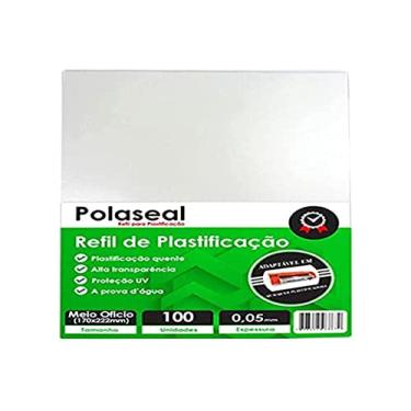 Imagem de Plástico Para Plastificação, Prolam, Polaseal, 170x222 mm, 0,05, Pacote com 100, Transparente, 7899178592898