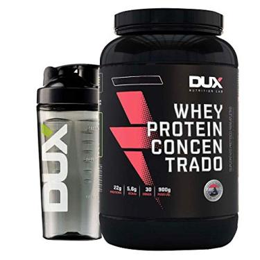 Imagem de Whey Protein Concentrado 900g Coco + Coqueteleira Dux 600ml